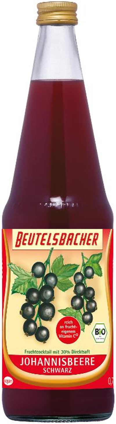 Produktfoto zu Schwarze Johannisbeere, 6x0,7 l