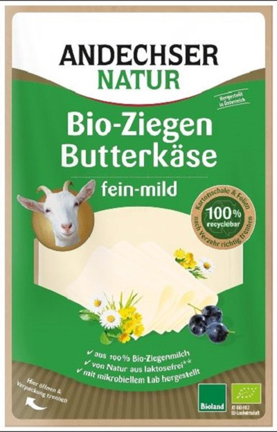 Produktfoto zu Ziegenbutterkäse Scheiben, 100 g