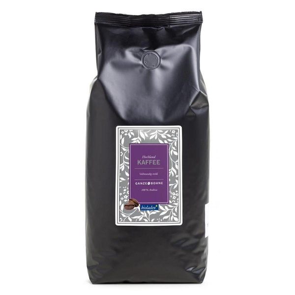 Produktfoto zu Hochlandkaffee ganze Bohne, 1 kg
