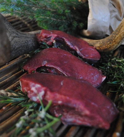 Produktfoto zu Hirschmedaillons_Steaks, ca. 0,4 kg (4 Stück)