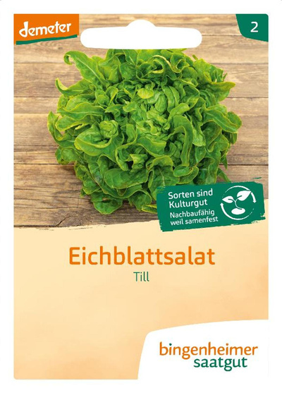 Produktfoto zu Saatgut Eichblattsalat Till