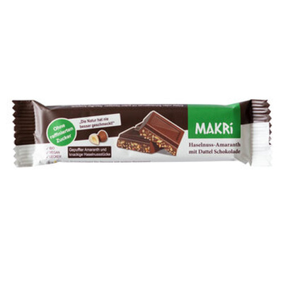 Produktfoto zu Schokoriegel Dattel-Schokolade Haselnuss Amaranth, 25 g