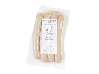 Produktfoto zu Lamm-Bratwurst, 0,2 kg (4 Stück)
