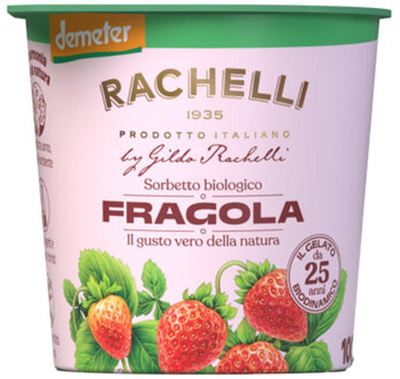 Produktfoto zu Eisbecher Erdbeersorbet, 125 ml