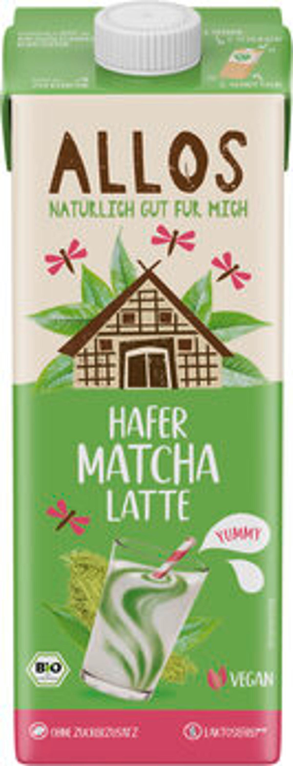 Produktfoto zu Hafer Matcha Latte Drink, 1 l