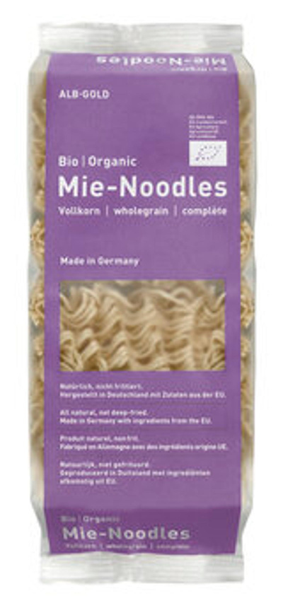 Produktfoto zu Mie-Noodles aus Hartweizenvollkorngrieß, 250 g