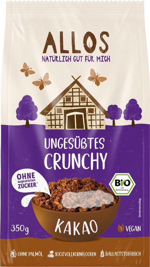 Produktfoto zu Ungesüßtes Crunchy Kakao, 350 g