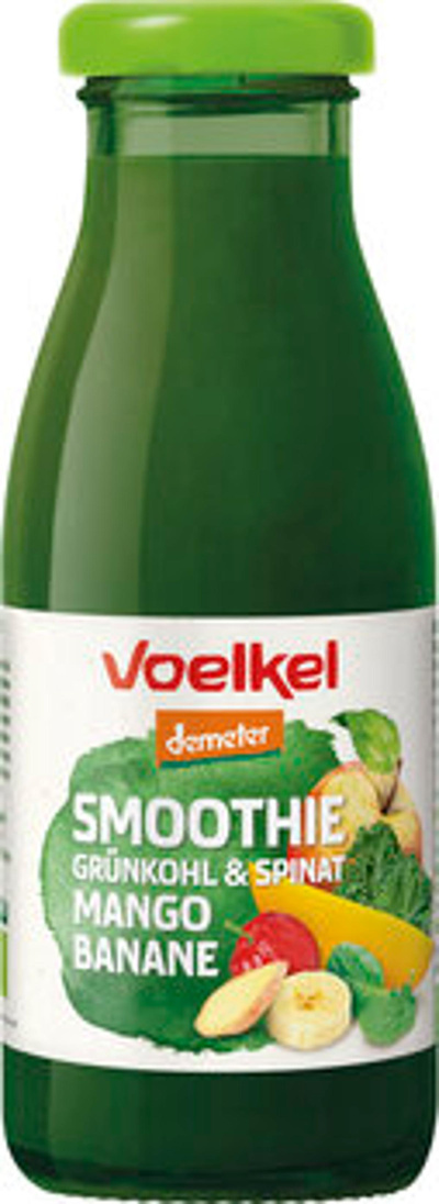 Produktfoto zu Grüner Smoothie Mango Spinat Ingwer, 0,25 l