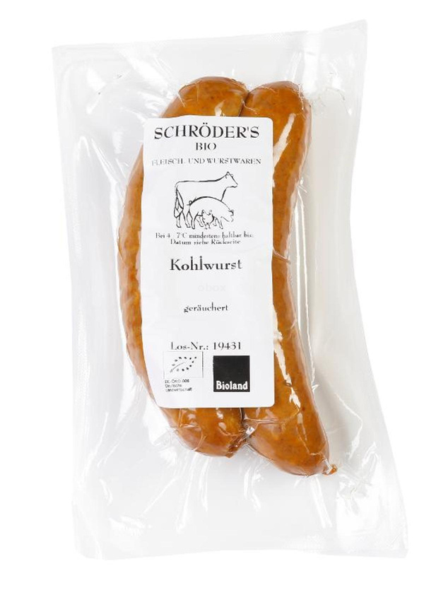 Produktfoto zu Kohlwurst, 0,2 kg (2 Stück)