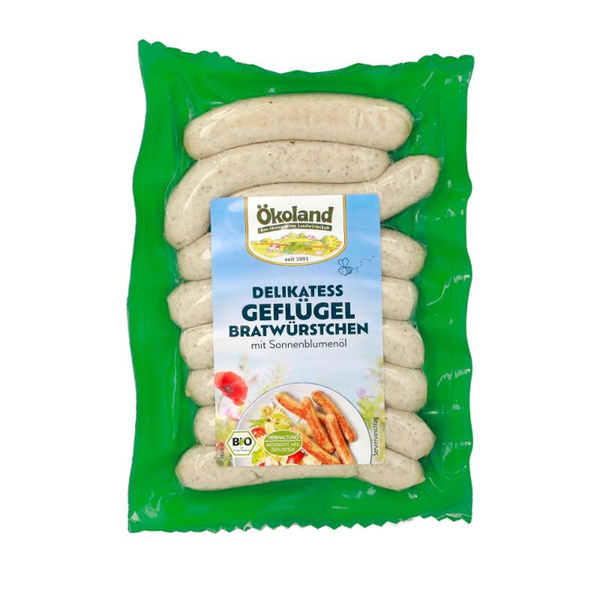 Produktfoto zu Delikatess Geflügelbratwürstchen, 9 Stück