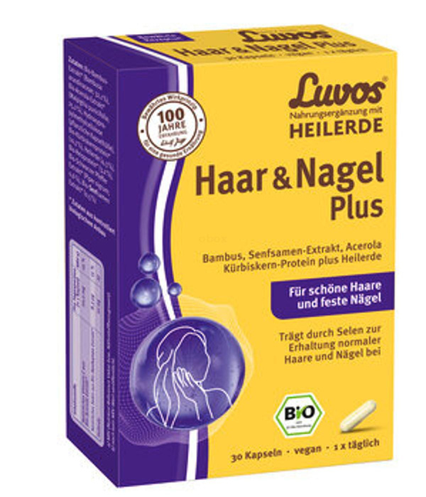 Produktfoto zu Heilerde Haar und Nagel Plus, 30 Kapseln