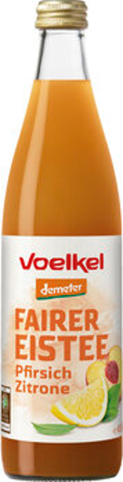 Produktfoto zu Fairer Eistee Pfirsich-Zitrone, 0,5 l