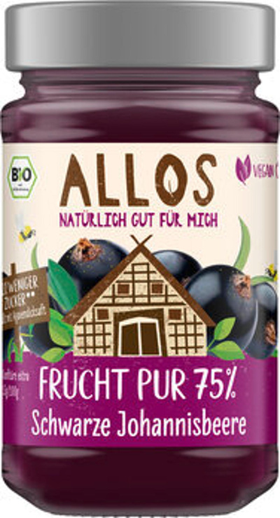 Produktfoto zu Frucht Pur Schwarze Johannisbeere, 250 g