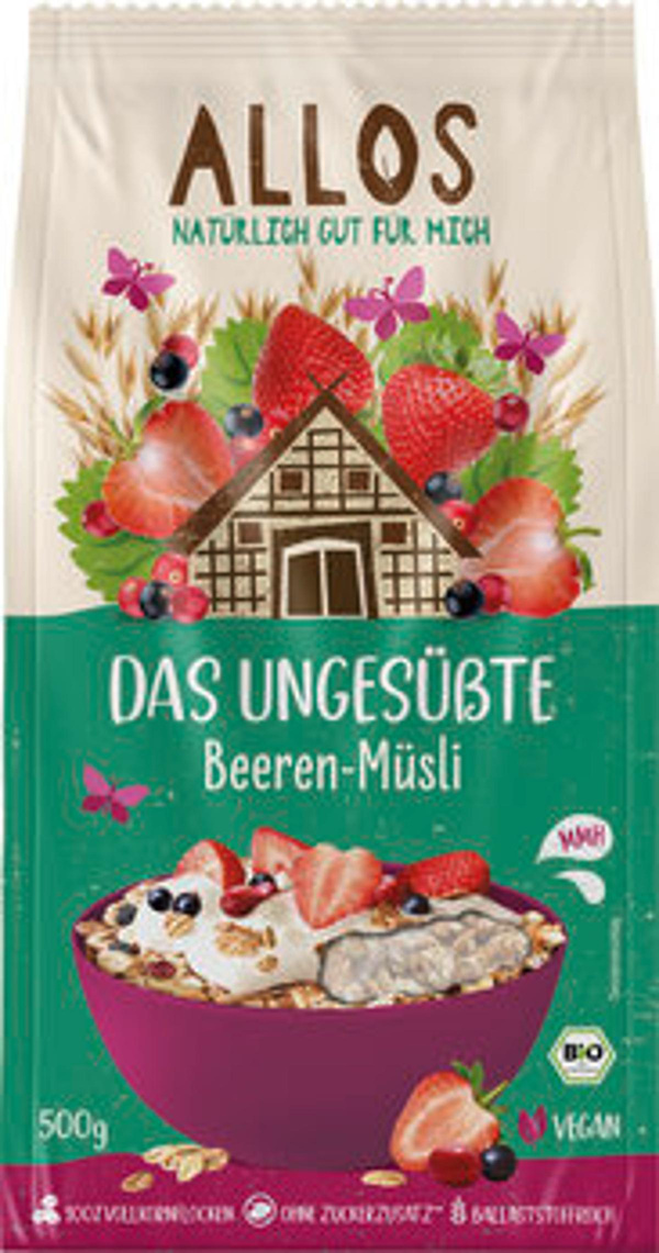 Produktfoto zu Das ungesüßte Beeren-Müsli, 500g