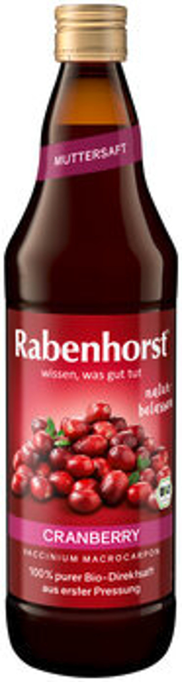 Produktfoto zu Cranberry Muttersaft, 0,75 l
