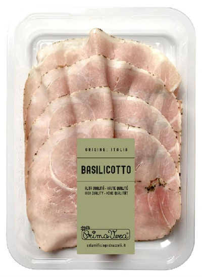 Produktfoto zu Prosciutto Cotto Basilikum, 100 g