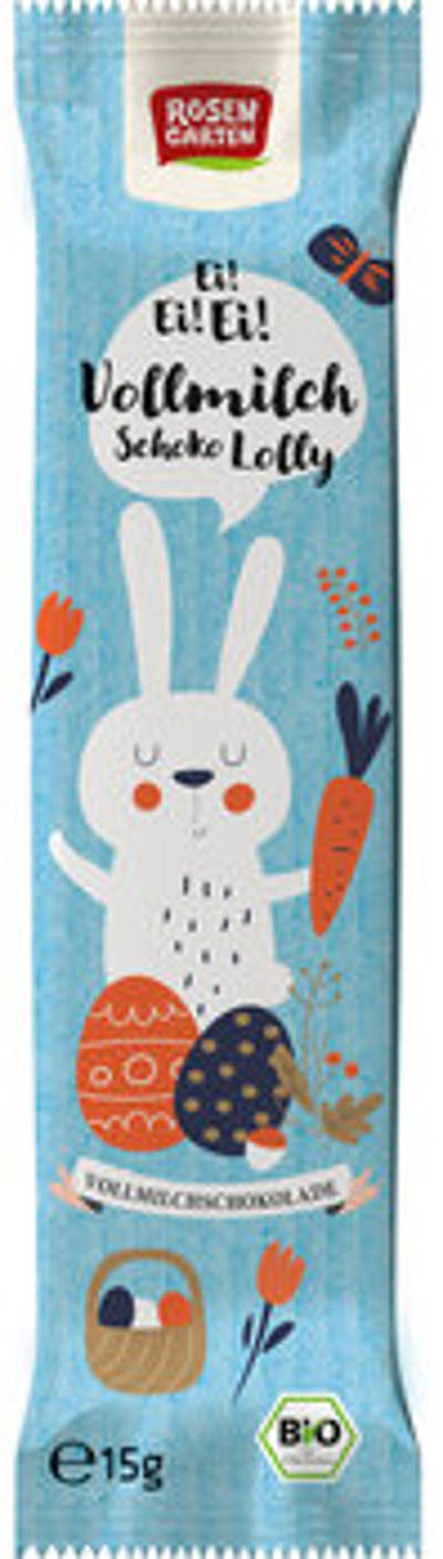 Produktfoto zu Vollmilch Schoko Lolly Hase, 15 g