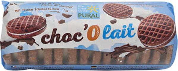 Produktfoto zu choc'O lait Dinkel-Kakaokeks mit Milch-Honigcreme, 85 g - 20% reduziert, da MHD 13.09.2026