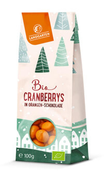 Produktfoto zu Cranberrys in Orangen-Schokolade, 100 g