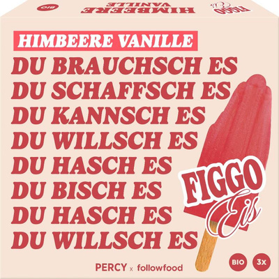 Produktfoto zu TK-Stieleis Himbeere-Vanille FIGGO, 195 ml (3 Stück)