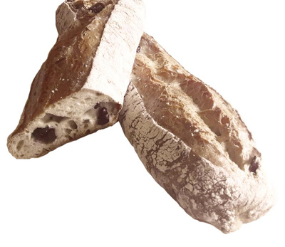 Produktfoto zu Olivenbaguette, 250 g - Bio-Backhaus Wüst