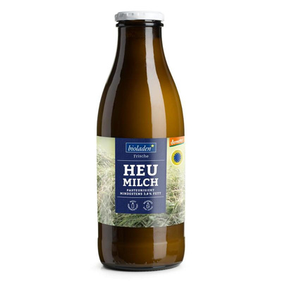 Produktfoto zu Heumilch Kuh & Kalb 3,8 % Demeter, 1 l