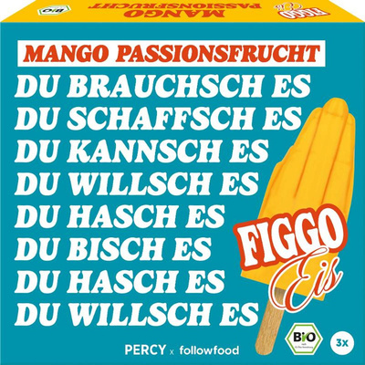 Produktfoto zu Stieleis Mango-Passionsfrucht Figgo, 195 ml (3 Stück)