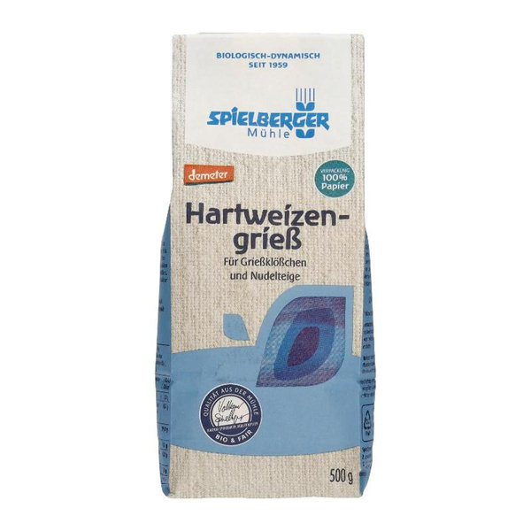 Produktfoto zu Hartweizengrieß, 500 g