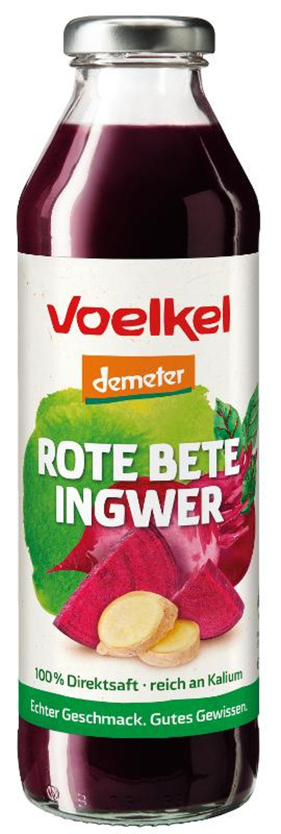 Produktfoto zu Rote Bete Ingwer Saft, 8x0,5 l
