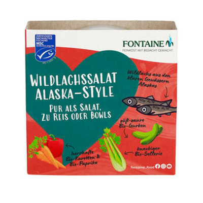 Produktfoto zu Wildlachs-Salat Alaska, 200 g