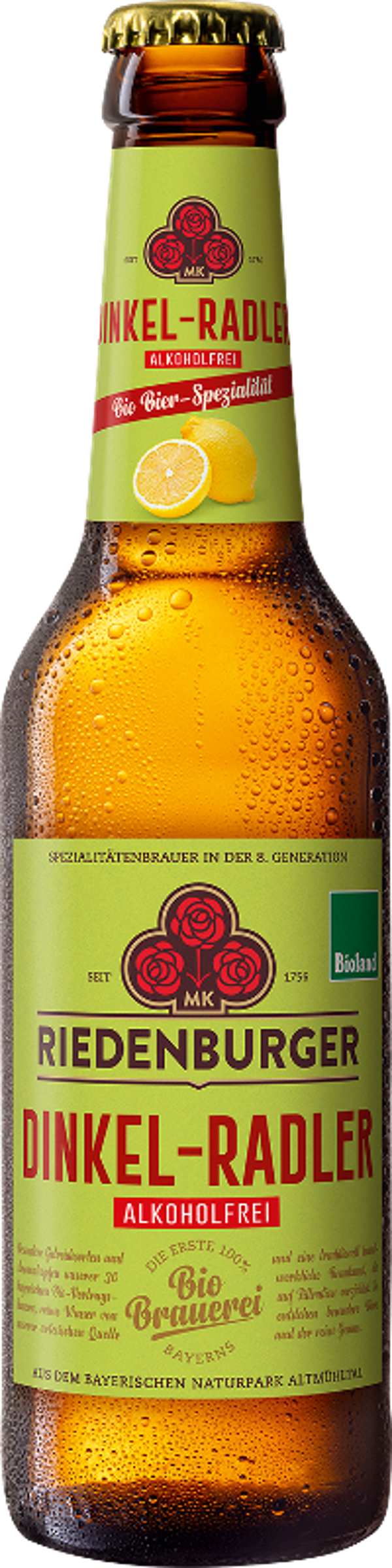 Produktfoto zu Dinkel Radler alkoholfrei, 10x0,33 l