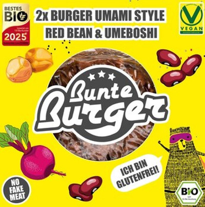 Produktfoto zu Red Bean Umami-Style Burger, 160 g (2 Stück)