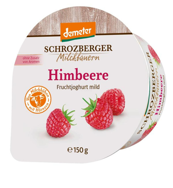 Produktfoto zu Joghurt Himbeere 3,5 % Becher, 150 g