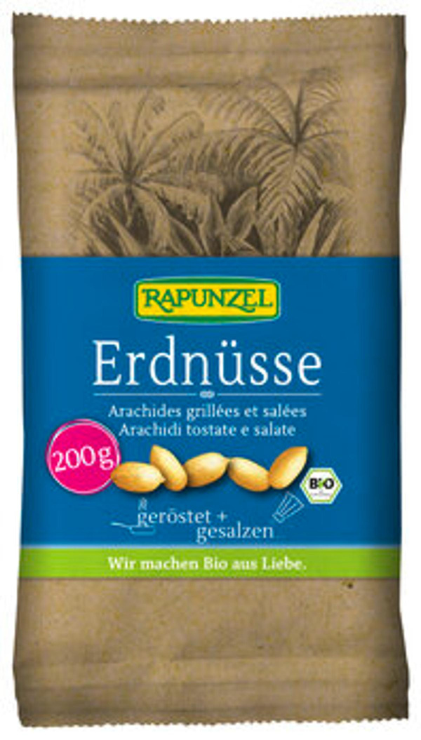 Produktfoto zu Erdnüsse geröstet und gesalzen, 200 g