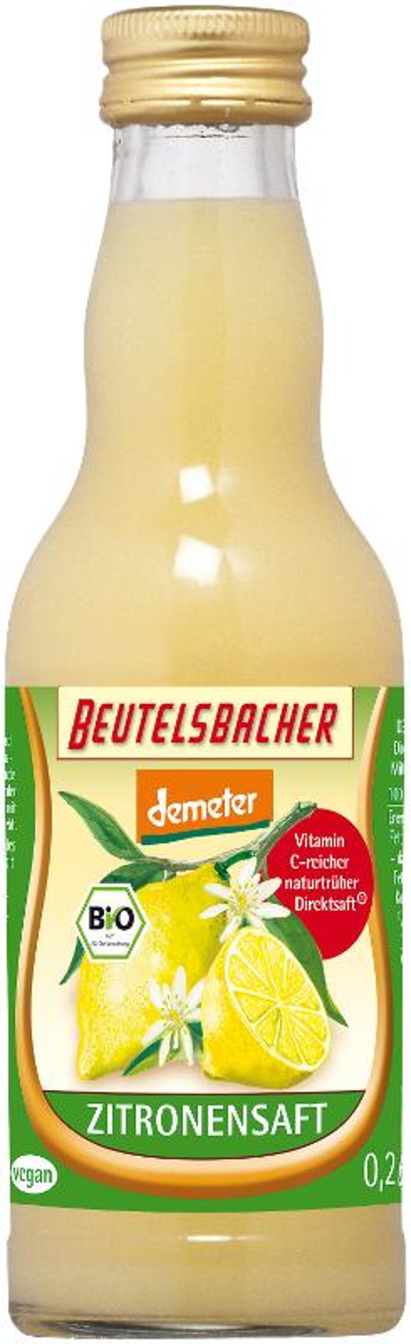 Produktfoto zu Zitronensaft, 12x 0,2 l