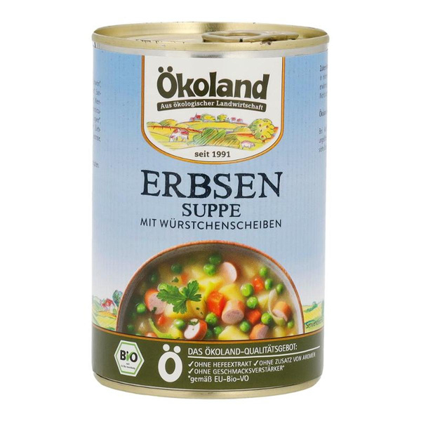 Produktfoto zu Erbsensuppe mit Würstchenscheiben, 400 g