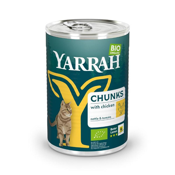 Produktfoto zu Katzenfutter Bröckchen Huhn, 405 g
