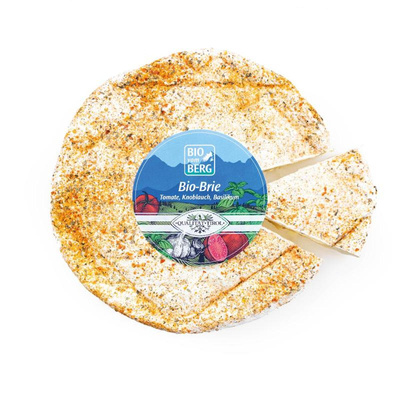 Produktfoto zu Tiroler Brie Tomate-Basilikum-Knoblauch aus Heumilch - 15% reduziert, nur solange der Vorrat reicht!