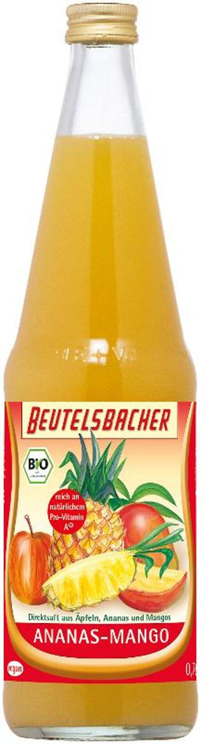 Produktfoto zu Ananas-Mangosaft, 6x0,7 l