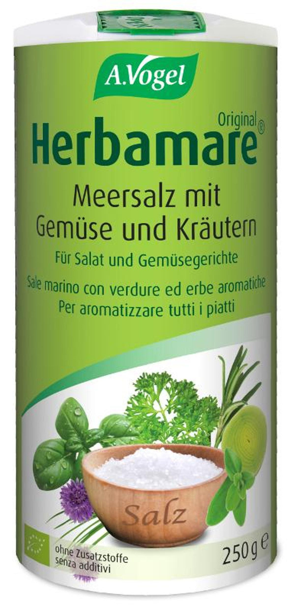 Produktfoto zu Herbamare Meersalz mit Gemüse und Kräutern, 250 g