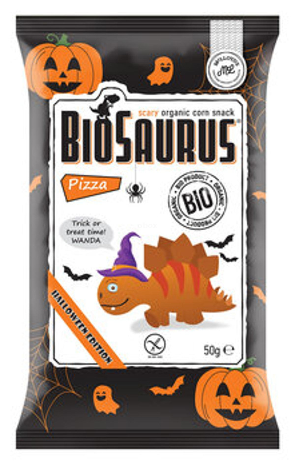 Produktfoto zu BioSaurus Pizza Halloween 50g
