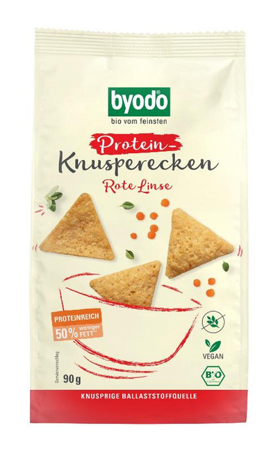 Produktfoto zu Protein Knusperecken Rote Linse, 90 g