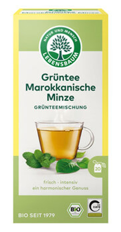 Produktfoto zu Grüntee Marokkanische Minze, 20 TB
