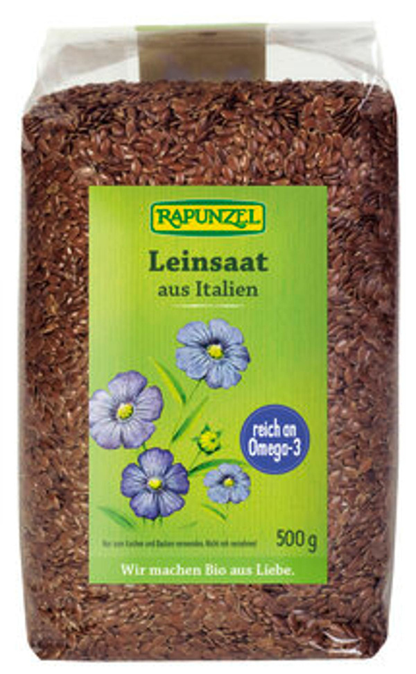 Produktfoto zu Leinsaat braun, 500 g