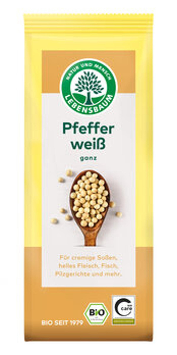 Produktfoto zu Pfeffer weiß ganz, 50 g