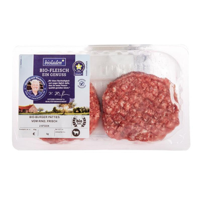 Produktfoto zu Burger Patties vom Rind, ca. 0,22 kg