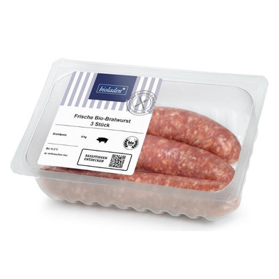 Produktfoto zu Frische Bratwurst vom Schwein, ca. 0,3 kg 3 Stück