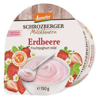 Produktfoto zu Joghurt Erdbeere 3,5 % Becher , 150 g