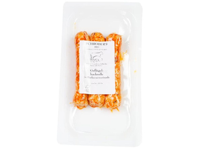 Produktfoto zu Geflügelhackrolle BBQ, 0,2 kg (3 Stück)