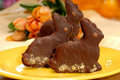 Produktfoto zu Osterhase Zartbitter, 4 Stück à 50 g